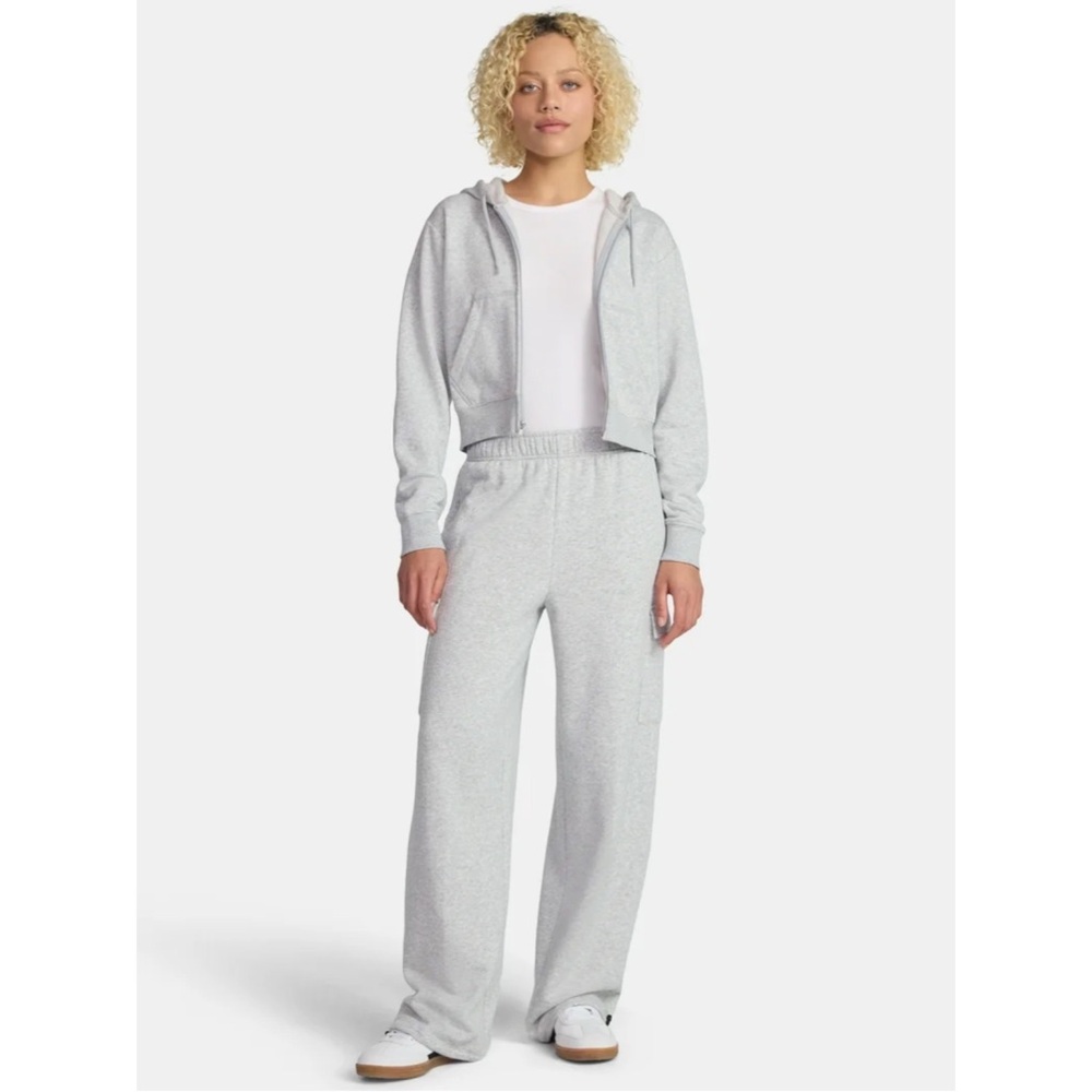 No Boundaries Soft Fleece Cargo Jogger Sweatpants